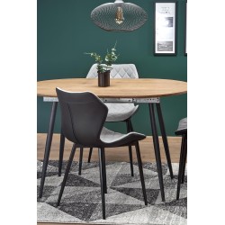 'COLORADO Extendable Table, Top - Golden Oak, Frame - Black' 'COLORADO Extendable Table, Top - Golden Oak, Frame - Black'