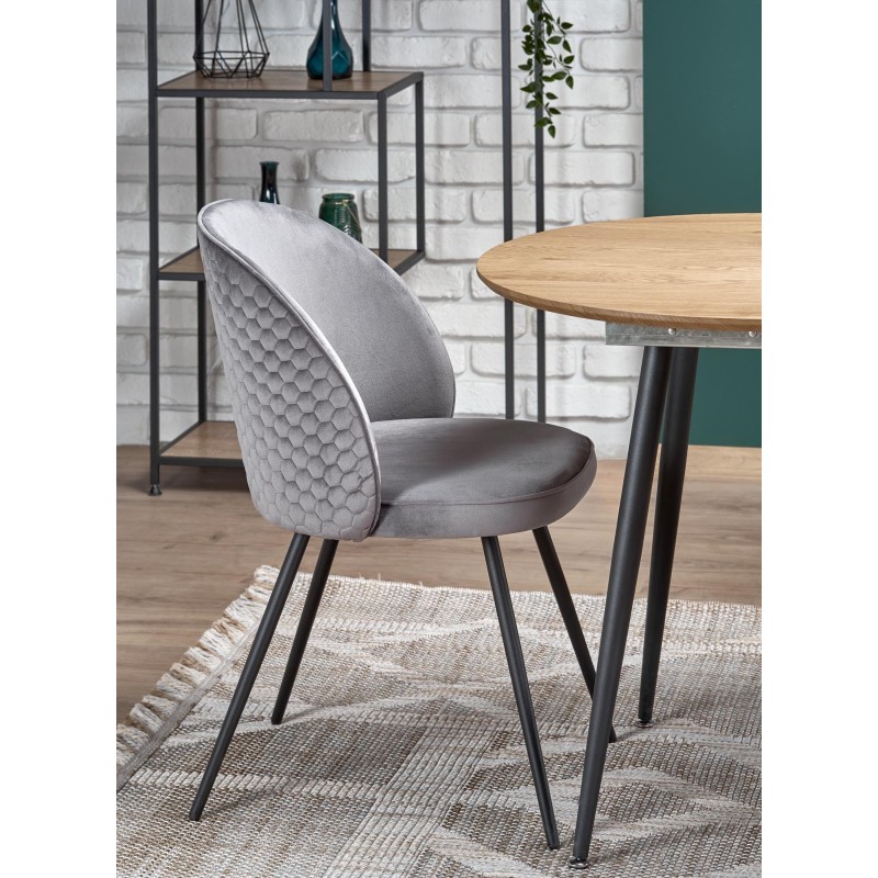 'COLORADO Extendable Table, Top - Golden Oak, Frame - Black' 'COLORADO Extendable Table, Top - Golden Oak, Frame - Black'