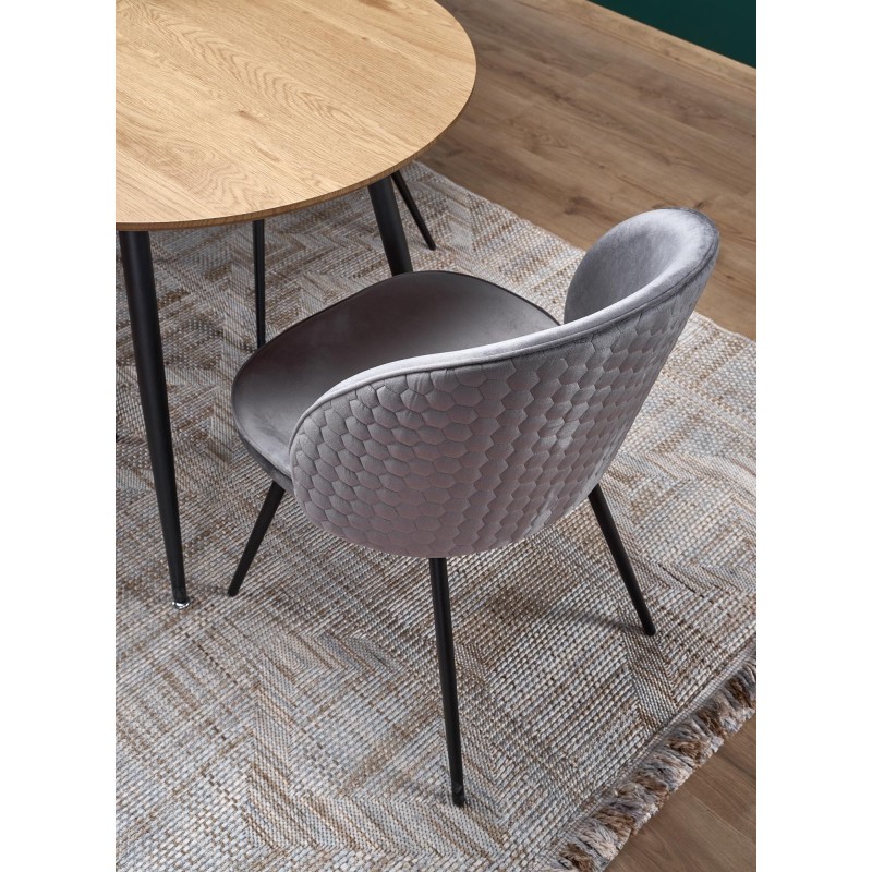'COLORADO Extendable Table, Top - Golden Oak, Frame - Black' 'COLORADO Extendable Table, Top - Golden Oak, Frame - Black'