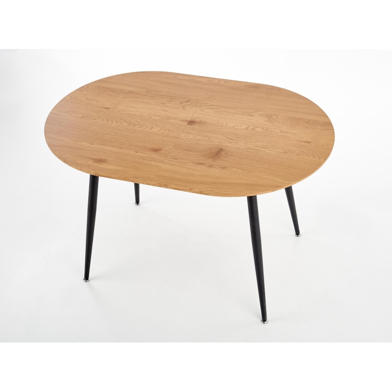 'COLORADO Extendable Table, Top - Golden Oak, Frame - Black' 'COLORADO Extendable Table, Top - Golden Oak, Frame - Black'