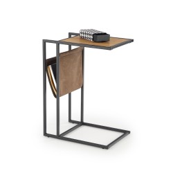 'COMPACT Golden Oak/Black Coffee Table'