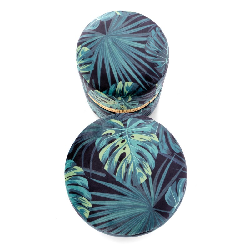 'CONGO Set of 2 Poufs, Multicolored' 'CONGO Set of 2 Poufs, Multicolored'