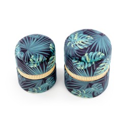 'CONGO Set of 2 Poufs, Multicolored' 'CONGO Set of 2 Poufs, Multicolored'