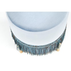 'COSBY Light Blue / Gold Pouf' 'COSBY Light Blue / Gold Pouf'