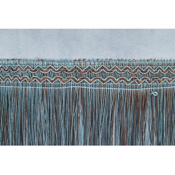 'COSBY Light Blue / Gold Pouf' 'COSBY Light Blue / Gold Pouf'