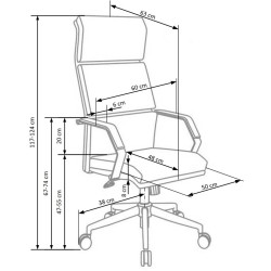 'COSTA White-Black Office Chair' 'COSTA White-Black Office Chair'