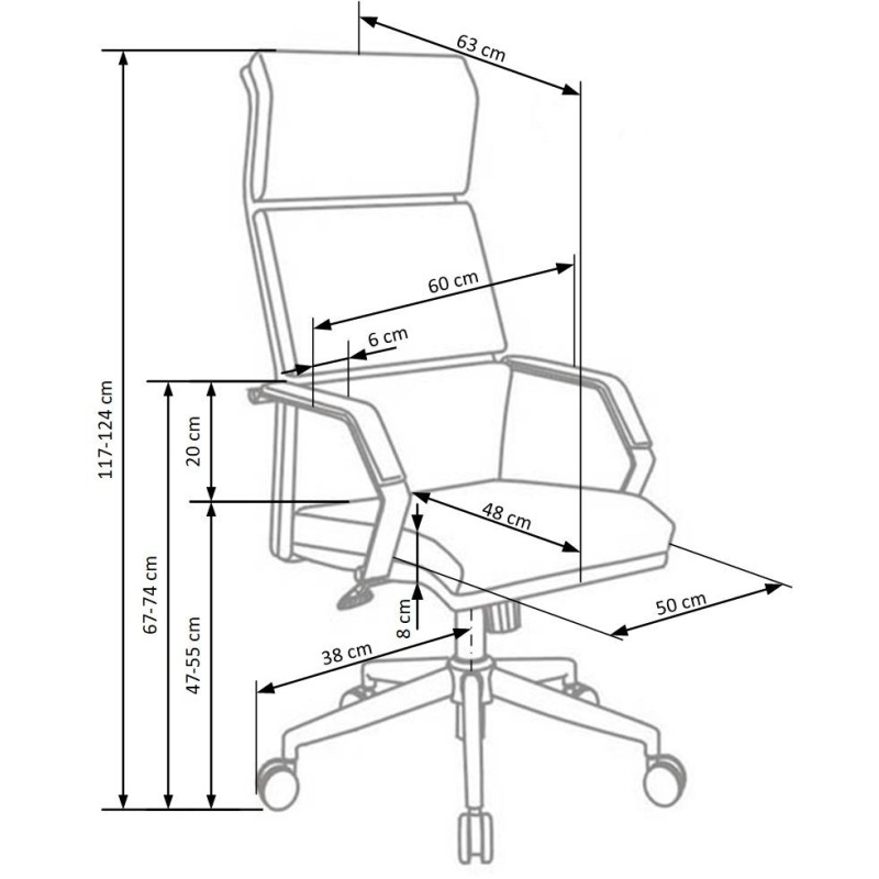 'COSTA White-Black Office Chair' 'COSTA White-Black Office Chair'