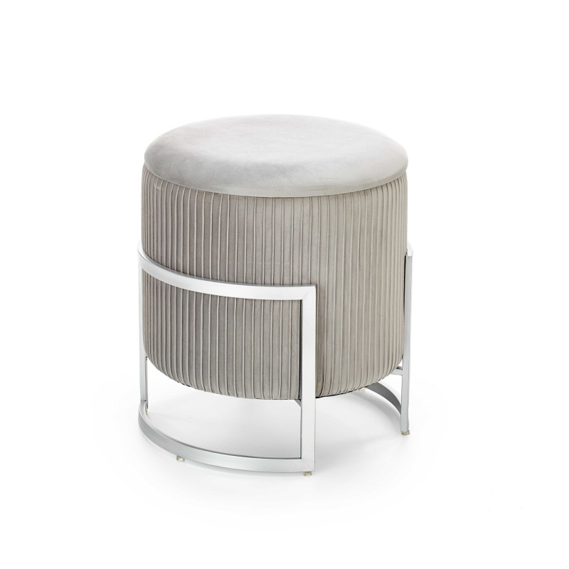 'CRICKET Light Ash Pouf' 'CRICKET Light Ash Pouf'