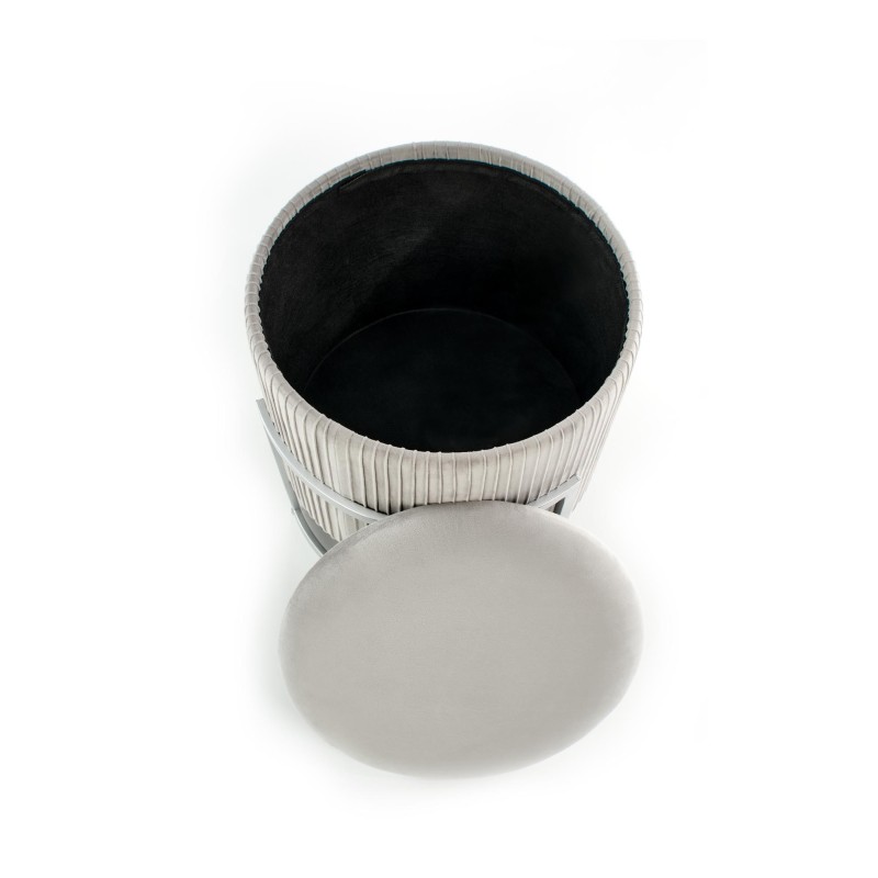 'CRICKET Light Ash Pouf' 'CRICKET Light Ash Pouf'