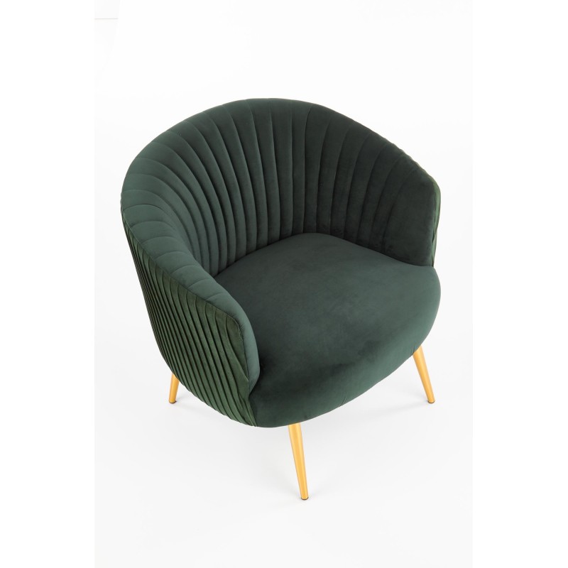 'CROWN Relaxation Armchair Dark Green / Gold' 'CROWN Relaxation Armchair Dark Green / Gold'