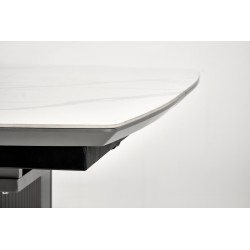 "DANCAN Extendable Table, White Marble / Ash Grey / Light Ash Grey / Black" "DANCAN Extendable Table, White Marble / Ash Grey / Light Ash Grey / Black"
