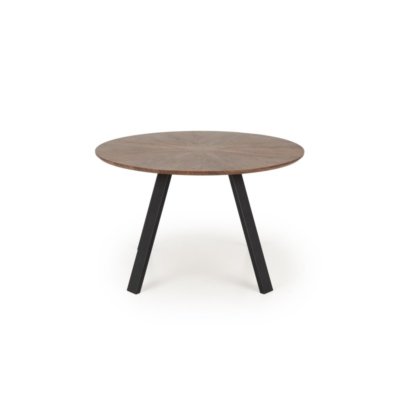 'DANILO Round Table, Walnut Top, Black Legs' 'DANILO Round Table, Walnut Top, Black Legs'