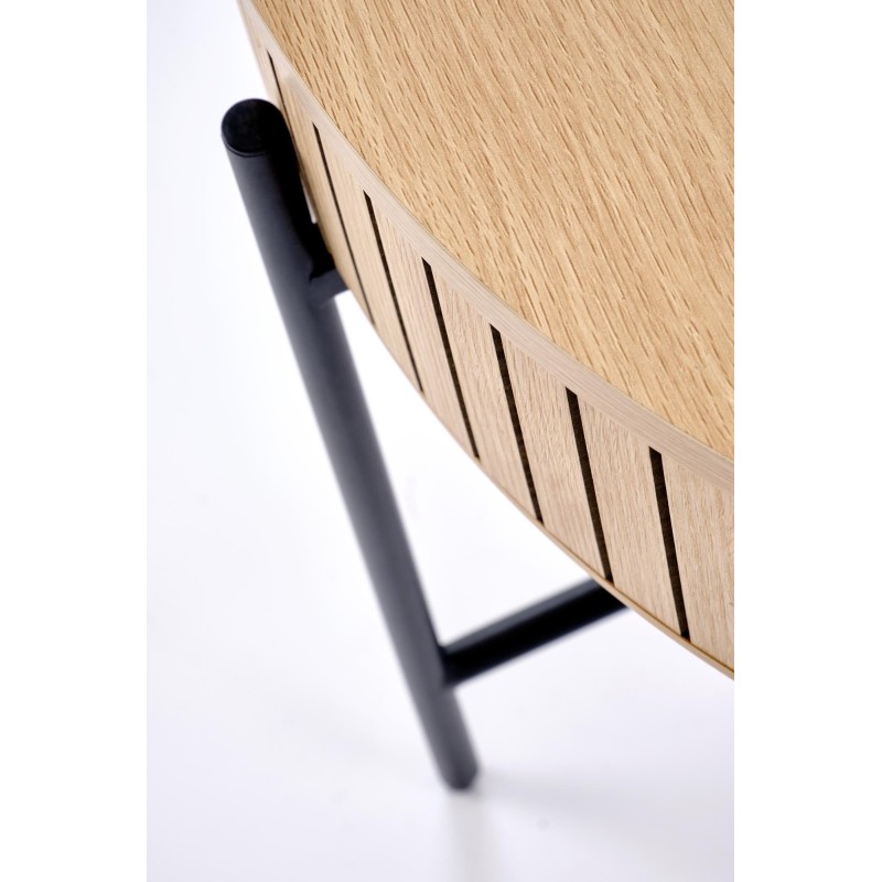 'DANTE Set of 2 Benches, Natural / Black' 'DANTE Set of 2 Benches, Natural / Black'