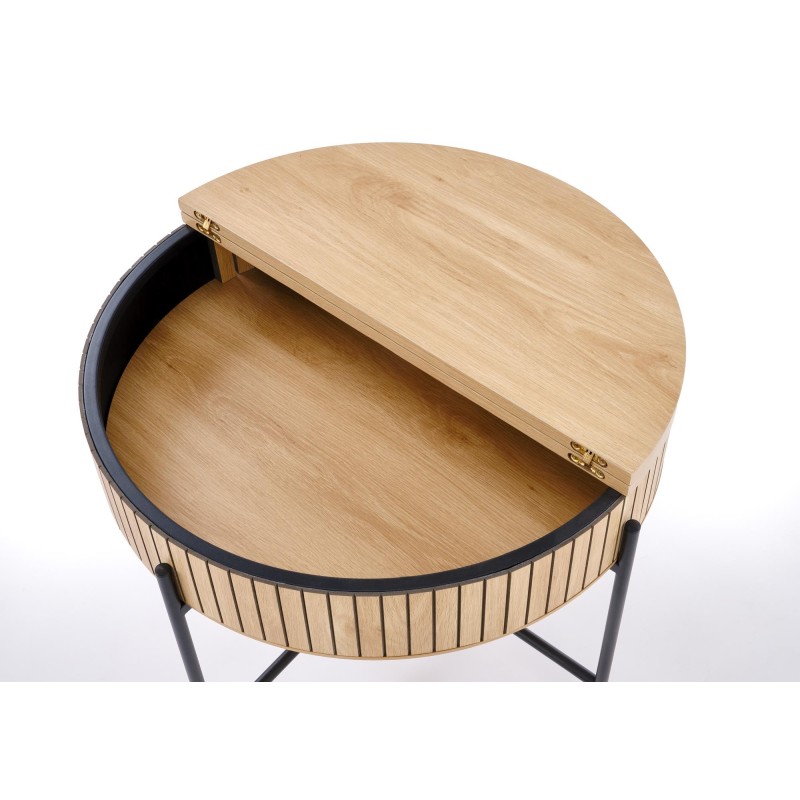'DANTE Set of 2 Benches, Natural / Black' 'DANTE Set of 2 Benches, Natural / Black'