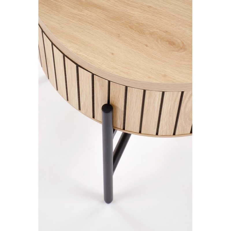 'DANTE Set of 2 Benches, Natural / Black' 'DANTE Set of 2 Benches, Natural / Black'