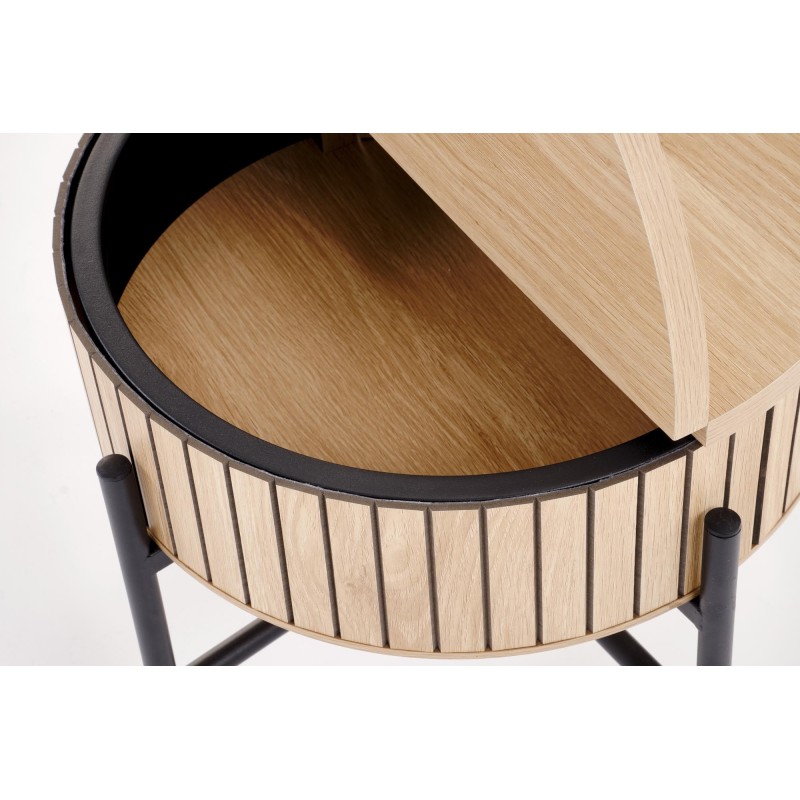 'DANTE Set of 2 Benches, Natural / Black' 'DANTE Set of 2 Benches, Natural / Black'