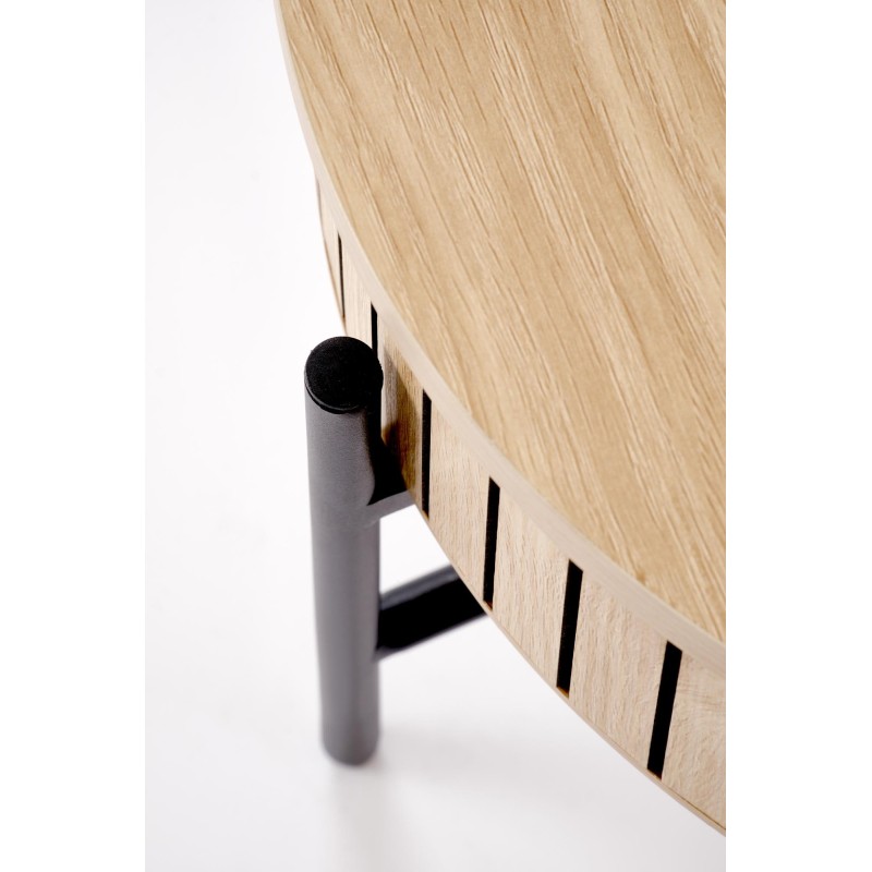 'DANTE Set of 2 Benches, Natural / Black' 'DANTE Set of 2 Benches, Natural / Black'