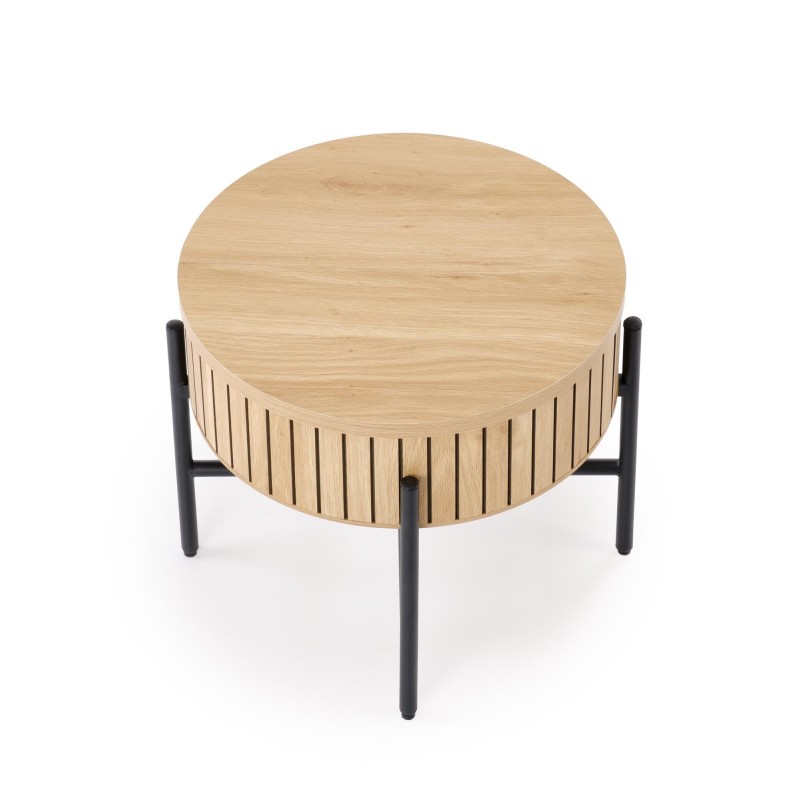 'DANTE Set of 2 Benches, Natural / Black' 'DANTE Set of 2 Benches, Natural / Black'