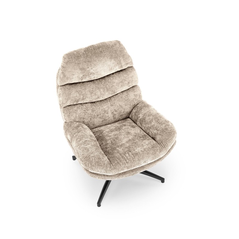 'DARIO Relaxation Armchair with Footrest and Rocking Function, Beige' 'DARIO Relaxation Armchair with Footrest and Rocking Function, Beige'