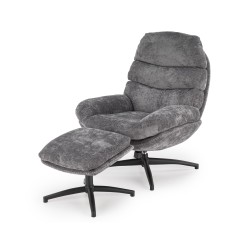'DARIO Relaxation Armchair with Footrest and Rocking Function, Ash Grey' 'DARIO Relaxation Armchair with Footrest and Rocking Function, Ash Grey'