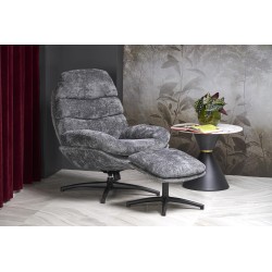 'DARIO Relaxation Armchair with Footrest and Rocking Function, Ash Grey' 'DARIO Relaxation Armchair with Footrest and Rocking Function, Ash Grey'