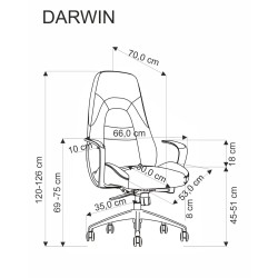 DARWIN fotel gabinetowy cappuccino (1p 1szt) DARWIN fotel gabinetowy cappuccino (1p 1szt)