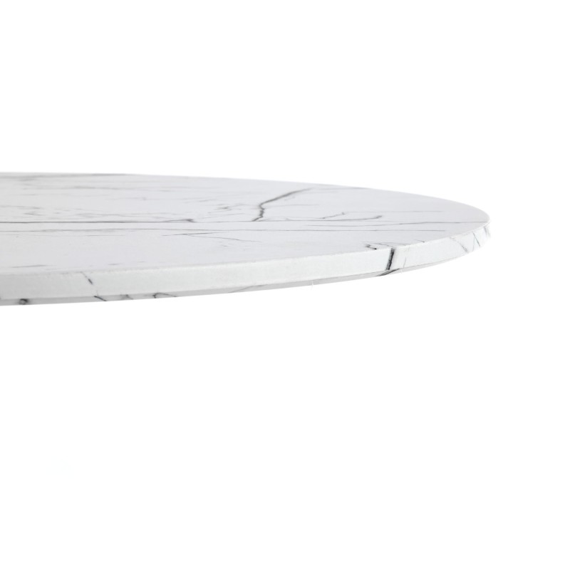 'DENVER Table, Top - White Marble, Leg - White' 'DENVER Table, Top - White Marble, Leg - White'