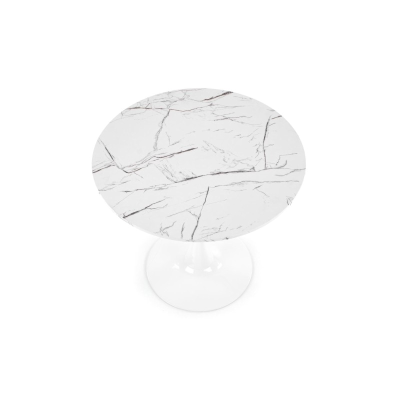 'DENVER Table, Top - White Marble, Leg - White' 'DENVER Table, Top - White Marble, Leg - White'