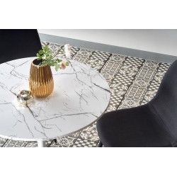 'DENVER Table, Top - White Marble, Leg - White' 'DENVER Table, Top - White Marble, Leg - White'