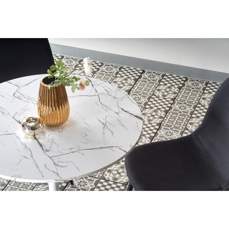 'DENVER Table, Top - White Marble, Leg - White' 'DENVER Table, Top - White Marble, Leg - White'