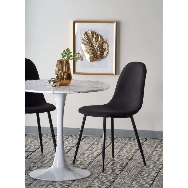 'DENVER Table, Top - White Marble, Leg - White' 'DENVER Table, Top - White Marble, Leg - White'