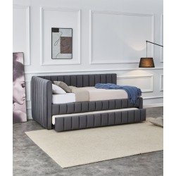 'DERBY Pull-Out Bottom Mattress Bed, Ash Grey' 'DERBY Pull-Out Bottom Mattress Bed, Ash Grey'