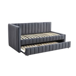 'DERBY Pull-Out Bottom Mattress Bed, Ash Grey' 'DERBY Pull-Out Bottom Mattress Bed, Ash Grey'