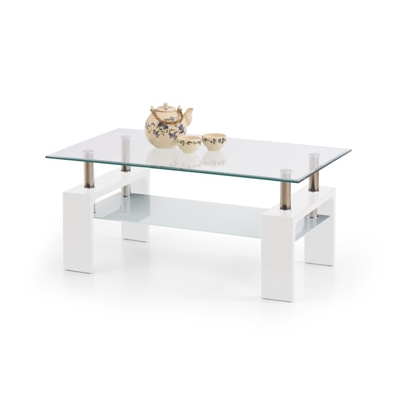 'DIANA INTRO White Lacquered Coffee Table' 'DIANA INTRO White Lacquered Coffee Table'