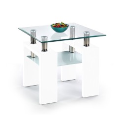'DIANA H SQUARE White Lacquered Coffee Table'