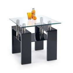 'DIANA H SQUARE Black Lacquered Coffee Table'