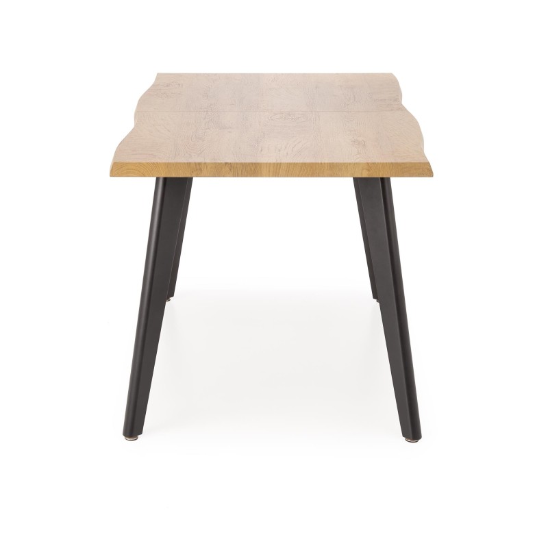 'DICKSON 2 Extendable Table 150-210/90 cm, Top - Natural, Legs - Black' 'DICKSON 2 Extendable Table 150-210/90 cm, Top - Natural, Legs - Black'