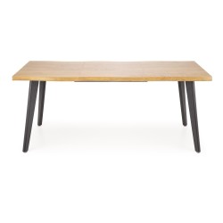 DICKSON 2 stół rozkładany 150-210/90 cm, blat - naturalny, nogi - czarny DICKSON 2 stół rozkładany 150-210/90 cm, blat - naturalny, nogi - czarny