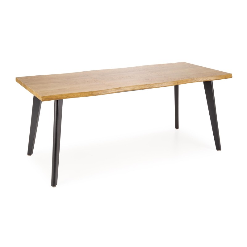 DICKSON 2 stół rozkładany 150-210/90 cm, blat - naturalny, nogi - czarny DICKSON 2 stół rozkładany 150-210/90 cm, blat - naturalny, nogi - czarny