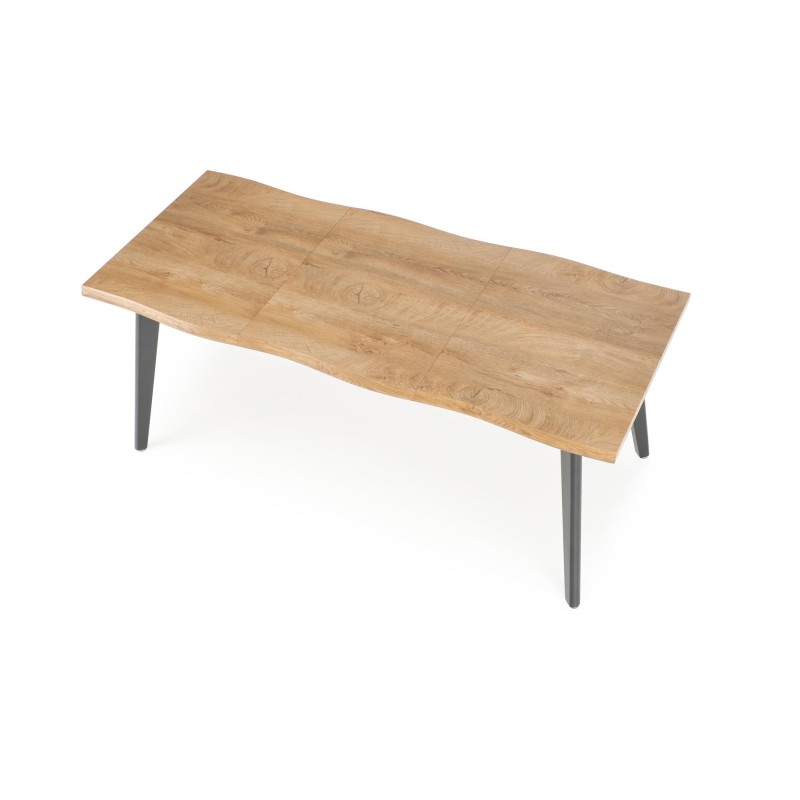 DICKSON 2 stół rozkładany 150-210/90 cm, blat - naturalny, nogi - czarny DICKSON 2 stół rozkładany 150-210/90 cm, blat - naturalny, nogi - czarny