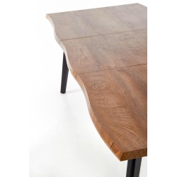 DICKSON stół rozkładany 120-180/80 cm, blat - naturalny, nogi - czarny (2p 1szt) DICKSON stół rozkładany 120-180/80 cm, blat - naturalny, nogi - czarny (2p 1szt)