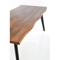DICKSON stół rozkładany 120-180/80 cm, blat - naturalny, nogi - czarny (2p 1szt) DICKSON stół rozkładany 120-180/80 cm, blat - naturalny, nogi - czarny (2p 1szt)