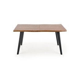 DICKSON stół rozkładany 120-180/80 cm, blat - naturalny, nogi - czarny DICKSON stół rozkładany 120-180/80 cm, blat - naturalny, nogi - czarny