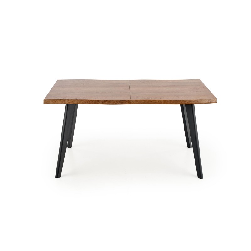 DICKSON stół rozkładany 120-180/80 cm, blat - naturalny, nogi - czarny DICKSON stół rozkładany 120-180/80 cm, blat - naturalny, nogi - czarny