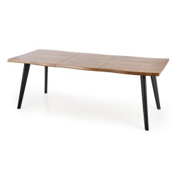 DICKSON stół rozkładany 120-180/80 cm, blat - naturalny, nogi - czarny (2p 1szt) DICKSON stół rozkładany 120-180/80 cm, blat - naturalny, nogi - czarny (2p 1szt)