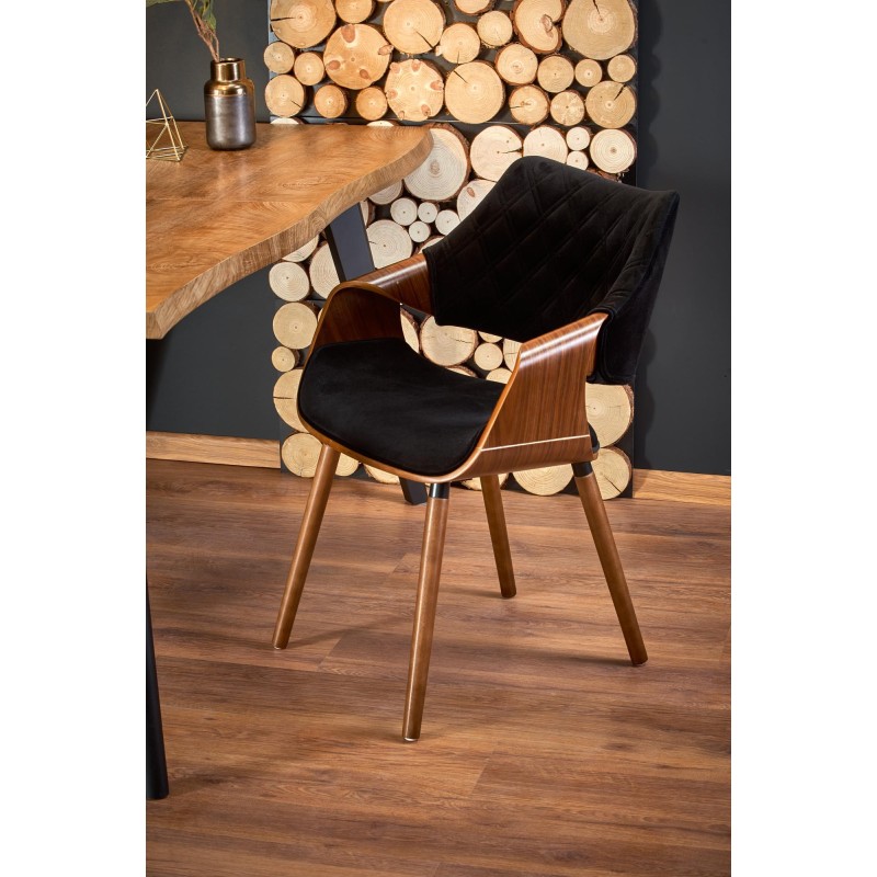 'DICKSON Extendable Table 120-180/80 cm, Top - Natural, Legs - Black' 'DICKSON Extendable Table 120-180/80 cm, Top - Natural, Legs - Black'