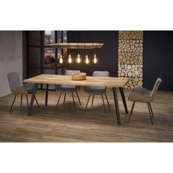 DICKSON stół rozkładany 150-210/90 cm, blat - naturalny, nogi - czarny DICKSON stół rozkładany 150-210/90 cm, blat - naturalny, nogi - czarny