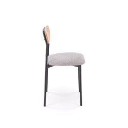 'DICKY Set: Table + 4 Chairs, Natural / Black / Ash' 'DICKY Set: Table + 4 Chairs, Natural / Black / Ash'