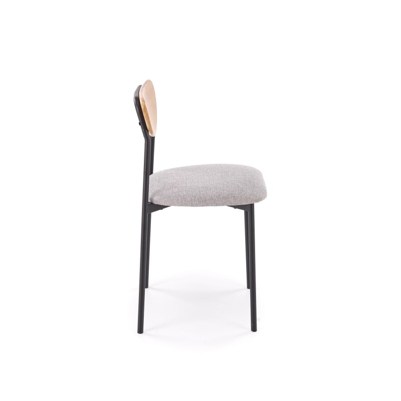 'DICKY Set: Table + 4 Chairs, Natural / Black / Ash' 'DICKY Set: Table + 4 Chairs, Natural / Black / Ash'
