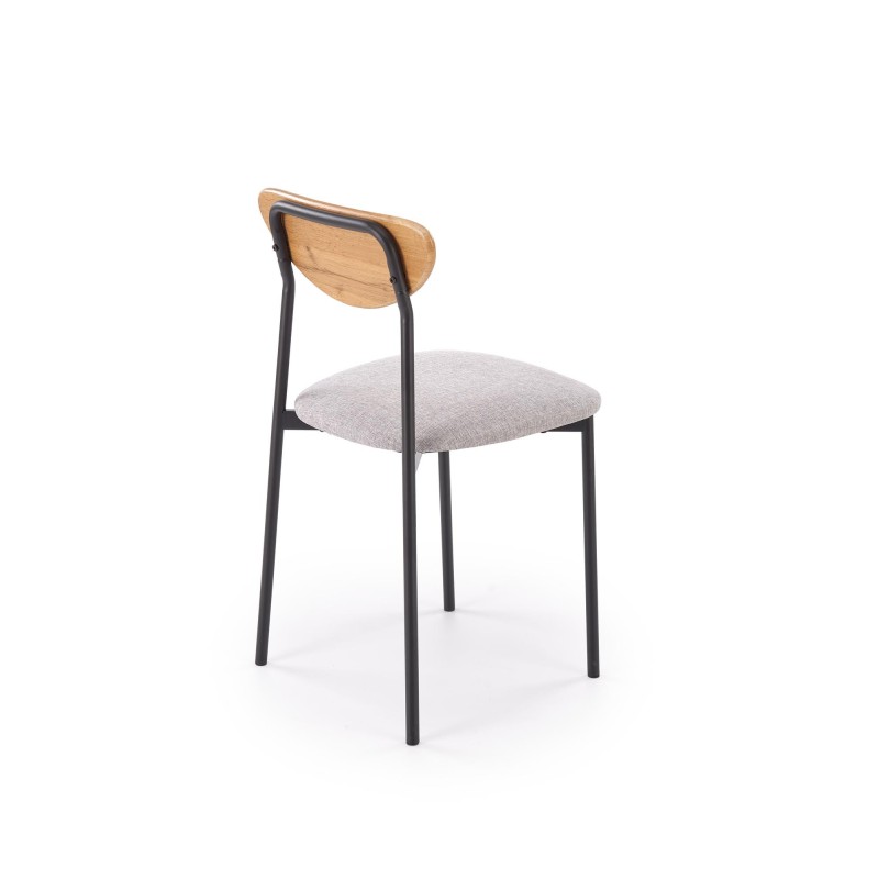 'DICKY Set: Table + 4 Chairs, Natural / Black / Ash' 'DICKY Set: Table + 4 Chairs, Natural / Black / Ash'